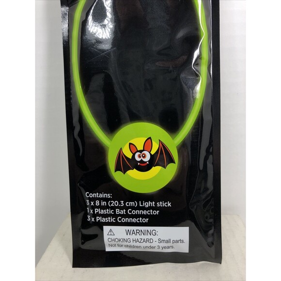 Glow Bat Necklace Easy to Activate Glows for Hours - Picture 4 of 7